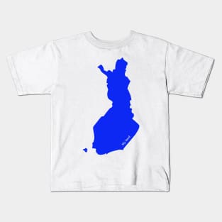 My land Finland map Kids T-Shirt